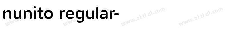 nunito regular字体转换